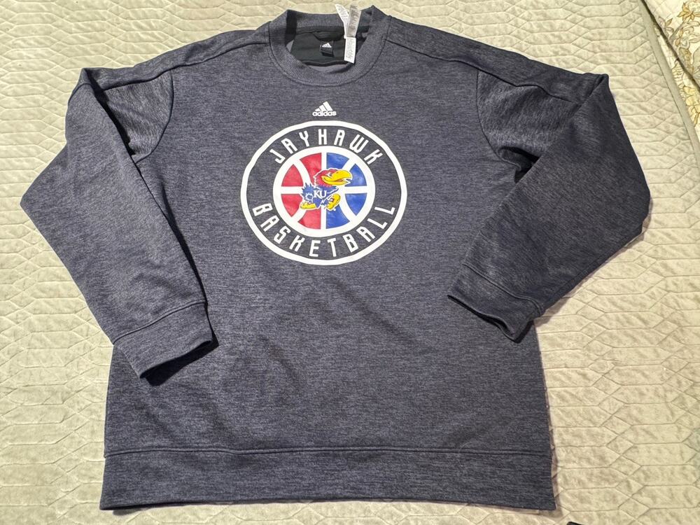 adidas Jayhawks L Pullover Shirt University of Kansas
